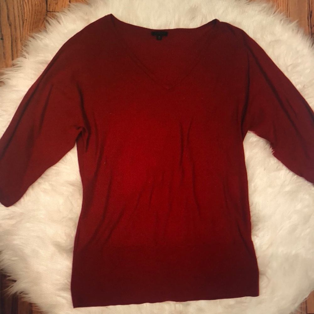 V-Neck Red Sweater